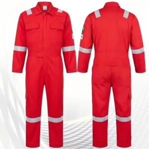 Flame Retardant and Anti static Cotton Certified Men’s Construction Safety Work Clothes with Reflective Properties