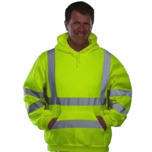 Fleece Sweater Zipper Safety Clothing Reflective Working Clothings Hi Vis Workwear Hoodies