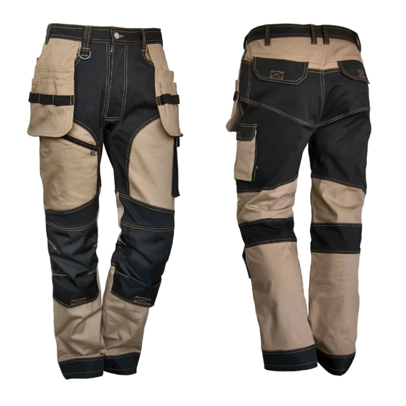 Flexible Working Clothes Navy Blue Woman Working Pants KT0450 Work Pants For Men With Knee Pads