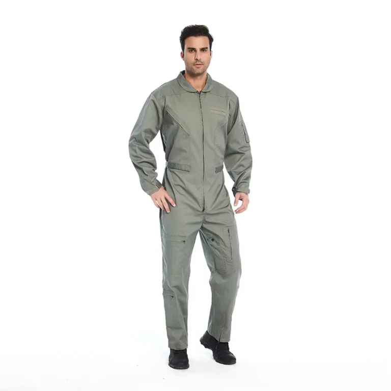 Flight-Pilot-Top-Costume-Adult-Suit-Jumpsuits-Dark-Green-Cosplay-Embroider-Patch-Pockets-One-Pieces-Clothes