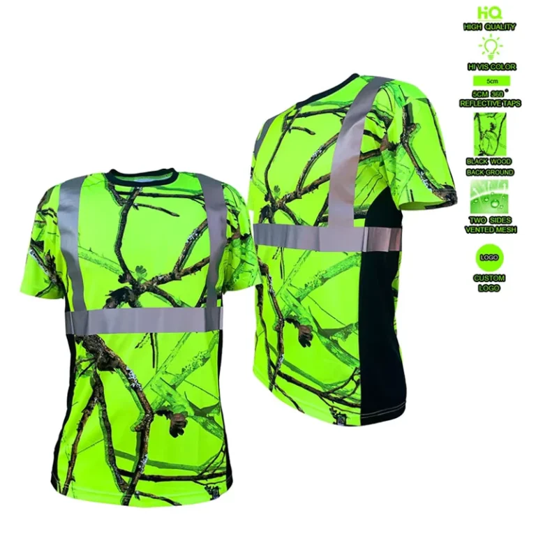 Fluorescence-Beautiful-Custom-Camo-Printing-Backwoods-Hi-Vis-Workswear-Safety-Polyester-Sublimation-High-Visibility-Tshirt