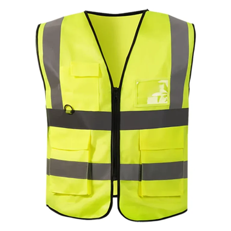 Fluorescent-Green-Reflective-Safety-Vest-Breathable-Fabric-ANSI-Class-2-EN-ISO-Class-II