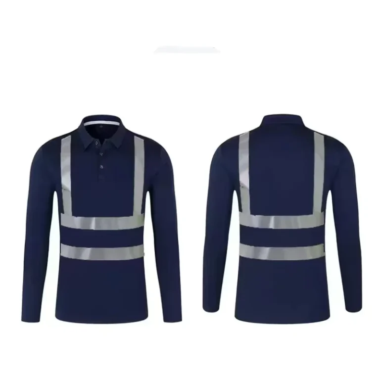 Fluorescent-Polyester-Custom-Mens-Construction-Long-Sleeve-Shirts-Quick-Dry-Hi-Vis-Worker-Shirts
