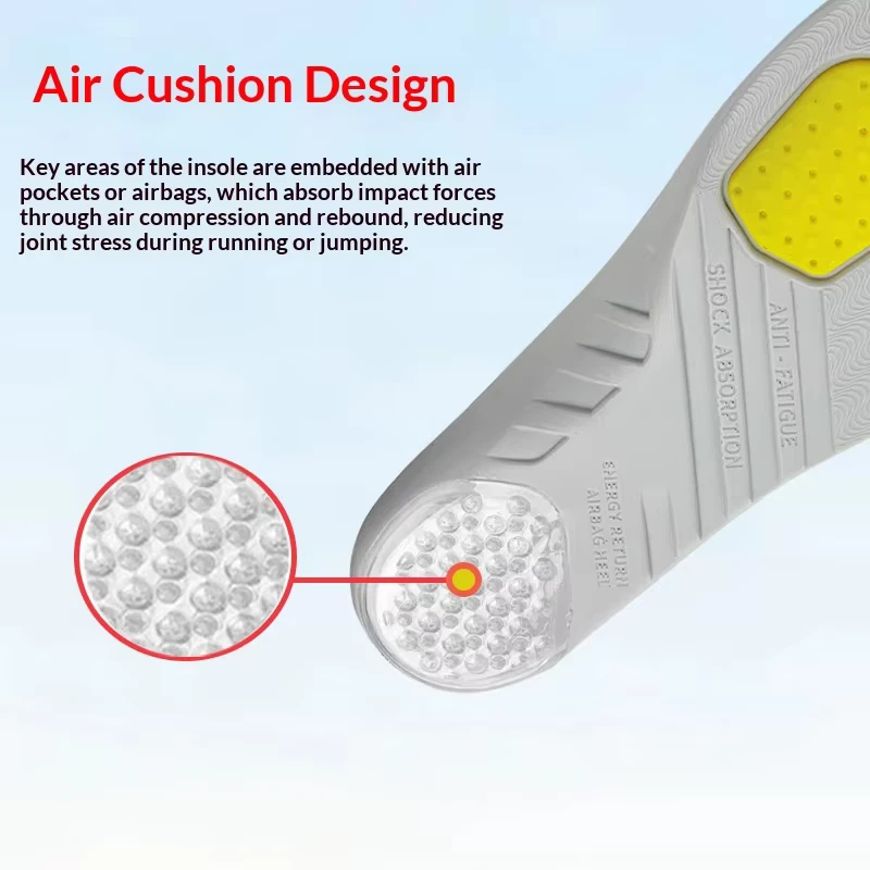 Foot Arch Support Sports Insoles Anti-Twist Non-Slip Sweat-Absorbing Breathable