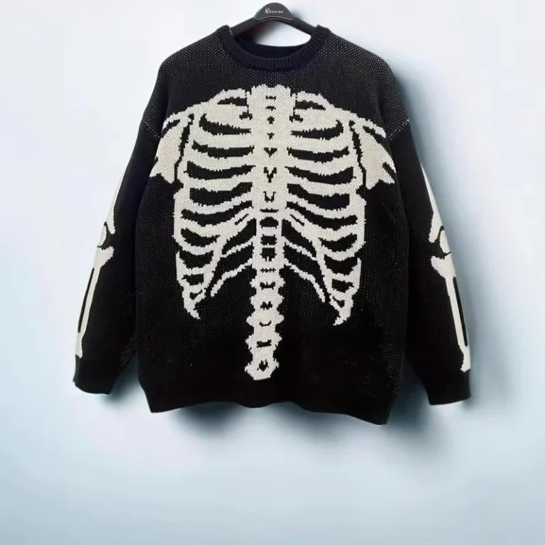 Foreign-Trade-European-American-Color-Contrast-Skull-Jacquard-Knitted-Polyester-Sweater-for-Autumn-Winter-Loose