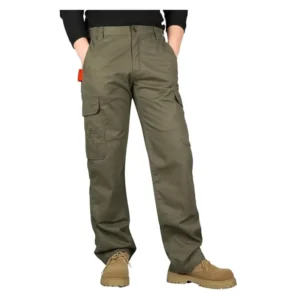 Fr NFPA2112 Certified Waterproof and Oil Resistant Pants Elastic Waistband 7.5 Oz Flame Retardant Casual Pants
