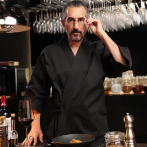 Free Sample Long Sleeve Restaurant Uniform Japanese Style Chef Kitchen Uniform