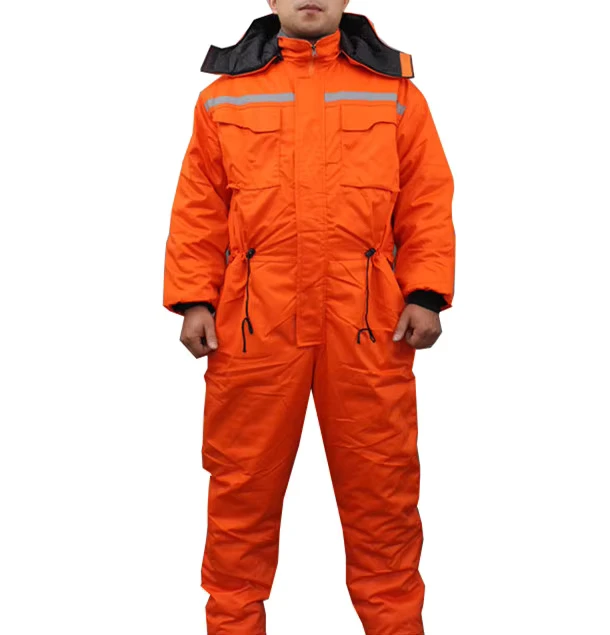 Freezer-Winter-Cold-Protective-Hi-Vis-Coverall-Working-Uniform