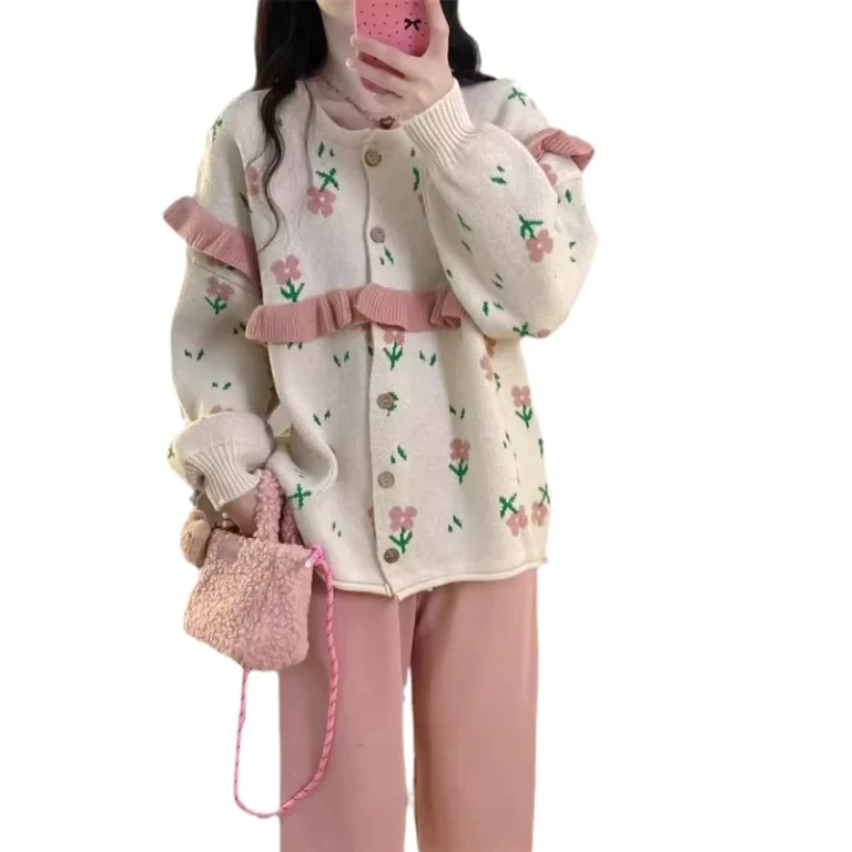 French-Style-Autumn-Winter-New-Sweet-Allmatch-Loose-Temperament-Womens-Sweater