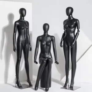 Full-Body Black Female Fashion Mannequin