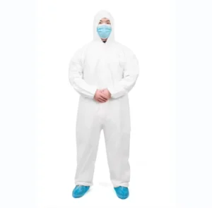 Full Body Cover Nonwoven PP Laminated PE Overol De Trabajo Microporous Disposable Polyethylene Coverall