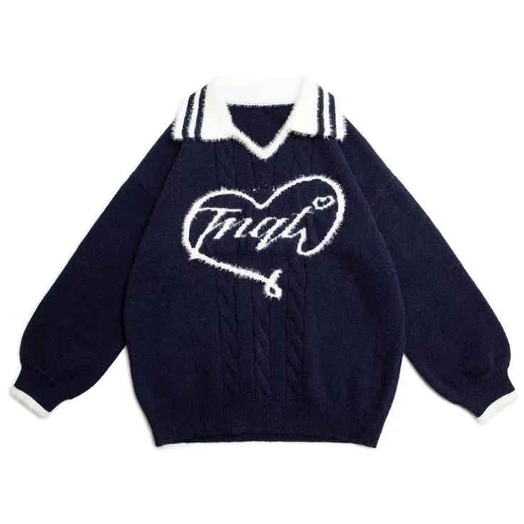 Fur-Heart-Logo-Design-Polo-Sweater-Embroidered-Knitwear-Womens-Pullover-Sweater-for-Winter-Warmth