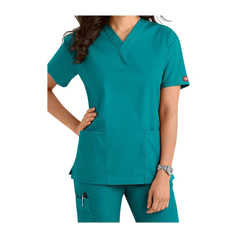 GECKO MASTER Medical Staff Nursing Scrubs Uniform Polyester Cotton Woven Fabric Unisex