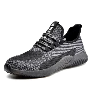 GH Lightweight Safety Shoes Anti piercing Anti smash Steel Toe Cap Comfortable Shock Absorption Construction Work Shoes Men