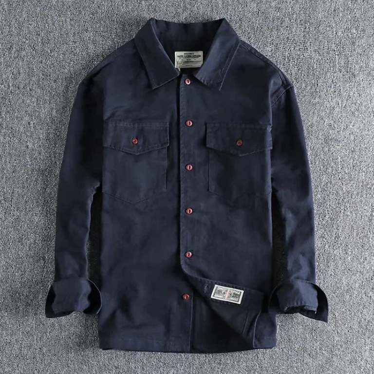 Garment-Factory-Customized-New-High-grade-100-Cotton-Youth-Shirt-Mens-Long-sleeved-Brushed-Shirt-Casual-Loose-Coat-Shirt