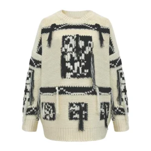 Garment Manufacture Crewneck Pullover Blank Sweatshirts Custom Logo Pattern Fashion Sweater