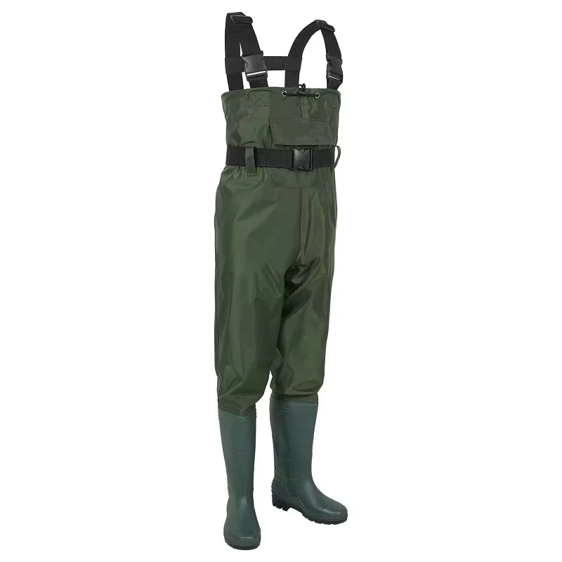 General Fishing Wading Boots Rubber Pants Lightweight Breathable Men and Women General Nylon Pvc Wading Waterproof Clothing