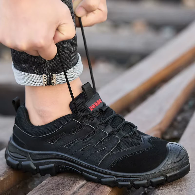 General Purpose Steel Toe Safety Shoes Anti-Puncture Anti-Slip Soft Sole for Men and Women