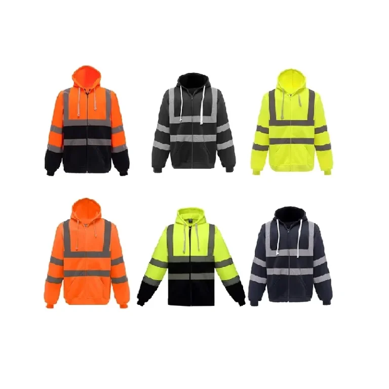 Ginilong-SZRH-005-Fleece-Hooded-Zipper-Reflective-Safety-Waterproof-Breathable-Hi-Vis-Level-D-Protective-Coverall