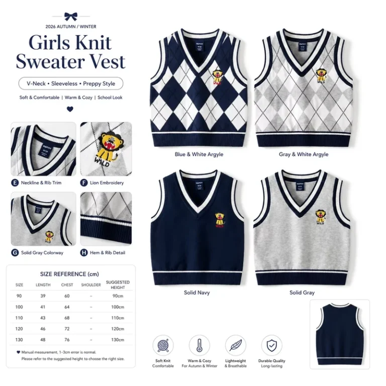 Girls-Argyle-Knit-Sweater-Vest-V-Neck-Sleeveless-Preppy-School-Uniform-Pullover-for-Kids