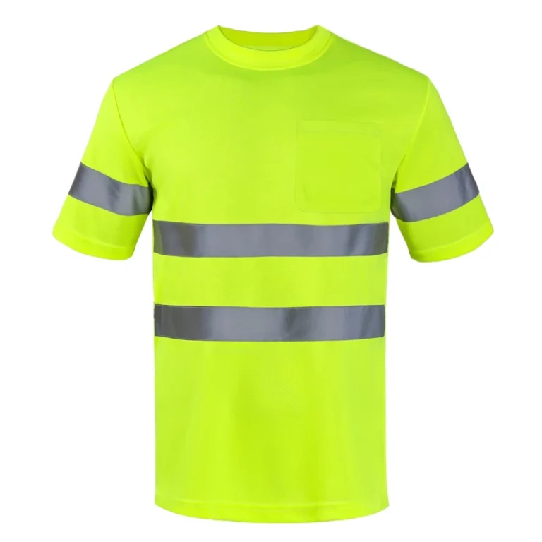 Good-Quality-Mens-High-Visibility-Short-Sleeve-Reflective-Safety-Hi-Vis-T-Shirt-Work-Polo-T-Shirts