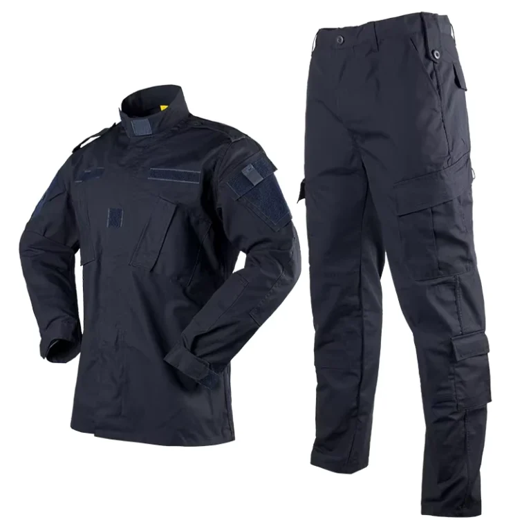 Government-Dark-Blue-Tactical-Uniform-Set-Navy-Camo-Clothing-Security-Guard-Uniform-Suit