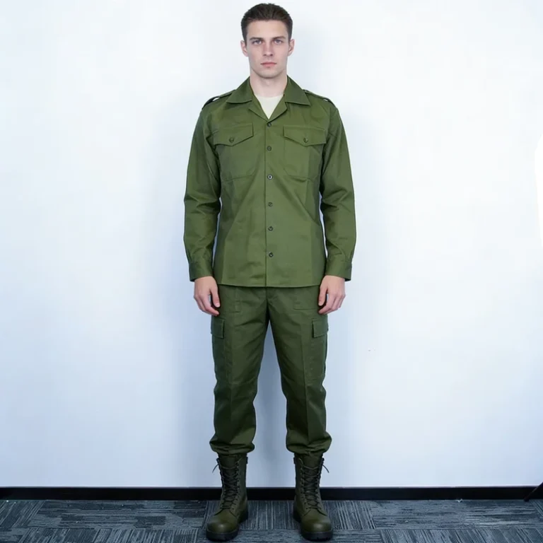 Green-Poly-Cotton-BDU-Security-Tactical-Uniform