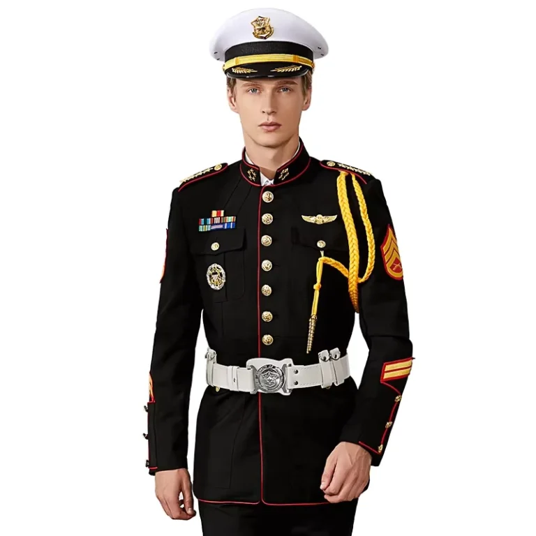 Guanghang-Factory-Supply-OEM-Custom-Adult-Tactical-Black-Royal-Security-Guard-Officers-Uniforms-Polyester-Viscose-S-5XL-In-Stock