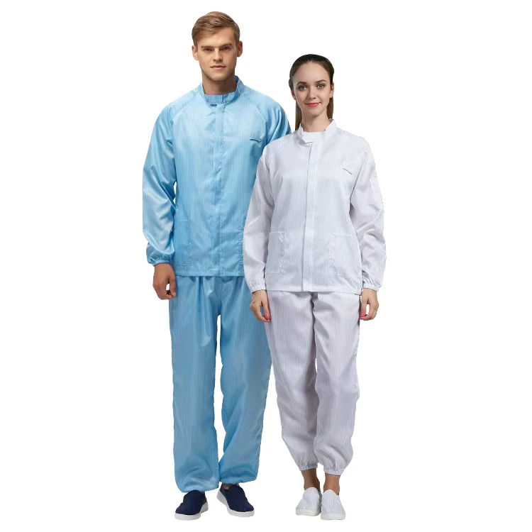 H-1106 ESD Washable Waterproof Reusable Cleanroom Suit for Food Industry