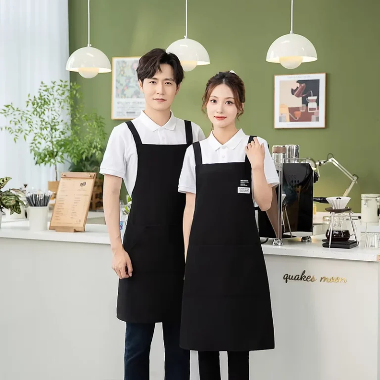 H-Shaped-Shoulder-Apron-Polyester-for-Chefs-Hairdressers-Gardeners-Customizable-Waterproof-Fabric
