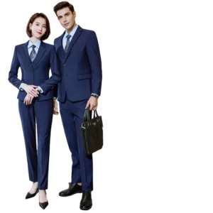HARCHOY Custom Size Men’s Business Suits High Quality 3 Piece Slim Fit Single Breasted Worsted Fabric Office Formal Work Blazer