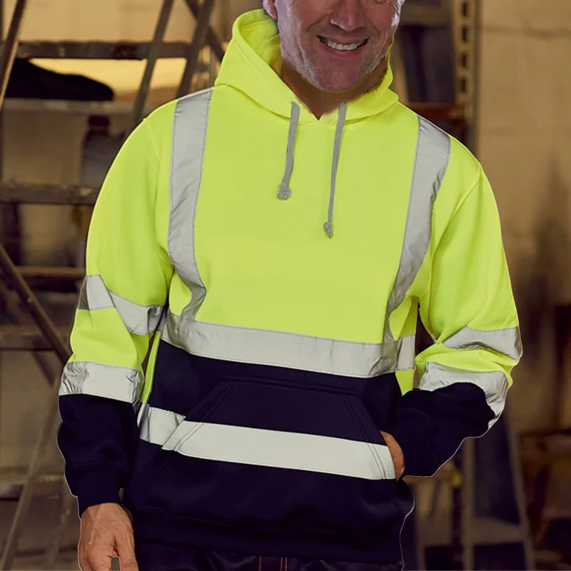 HI VIS HOODED REFLECTIVE SWEATERS
