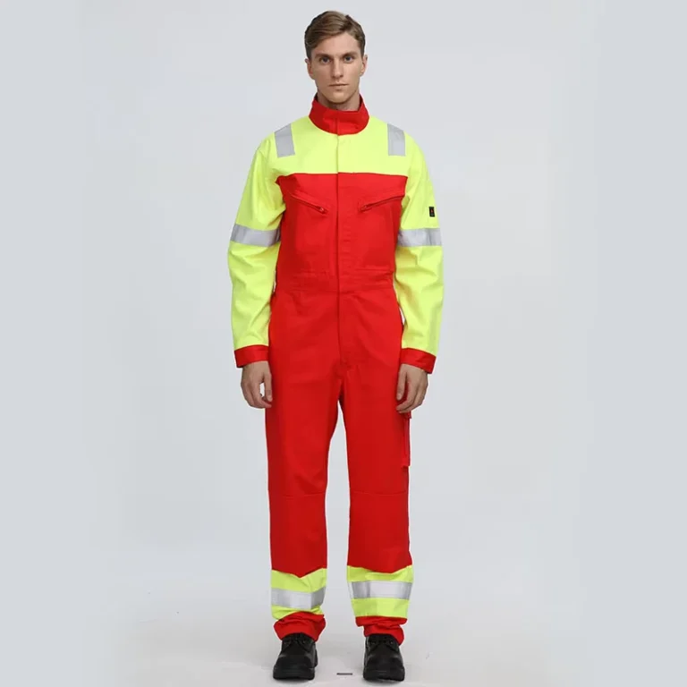 HI-Vis-Fire-Retardant-Industrial-Reflective-Mechanics-FR-Welding-Electrician-Fire-Proof-Safety-Coverall