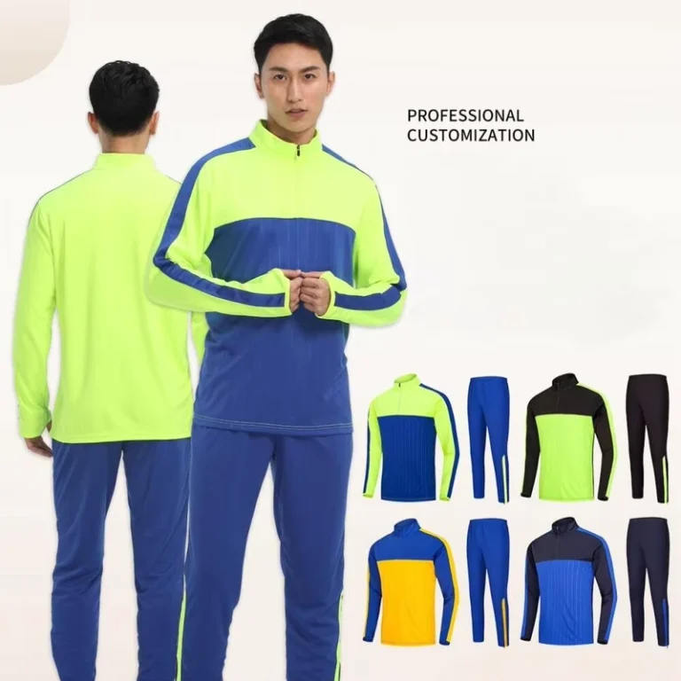 Half-Pull-Sport-Training-Suit-in-Stock-Autumn-Winter-Suit-Zipper-Coat-Football-Pants-Customized-Mens-Jersey
