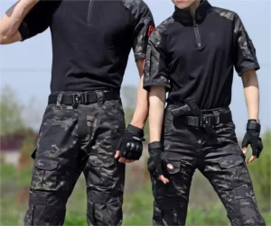 Half-Sleeve Camouflage Outdoor Training Uniform