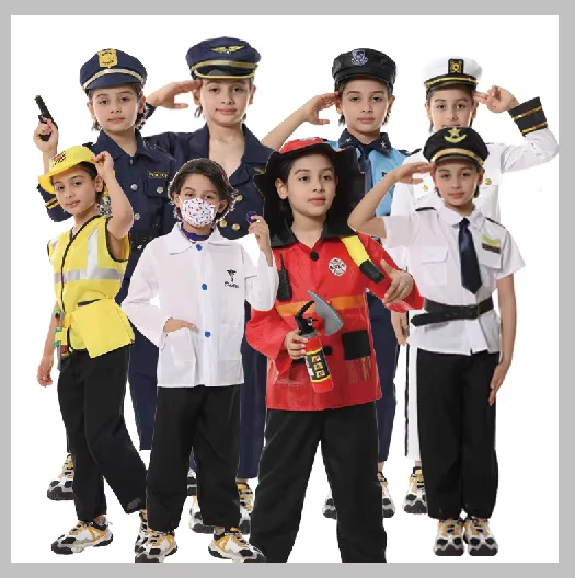 Halloween-Cosplay-Costume-Uniform-Pilot-Role-Play-Doctor-Character-Party-Kid-Cosplay-Costumes
