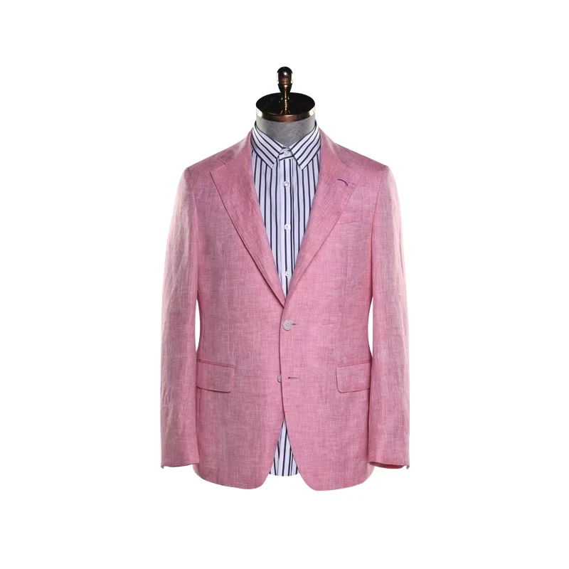Hand Made Single-breasted Wool Suits Tailored Plus Size Office Slim Fit Suits for Men