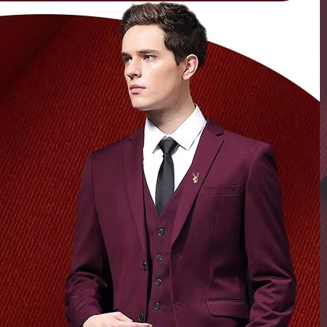 Haute Couture Two Button Tuxedo Groom Suit Autumn Winter Multi Color Two Piece Set Plus Size Single Breasted Closure