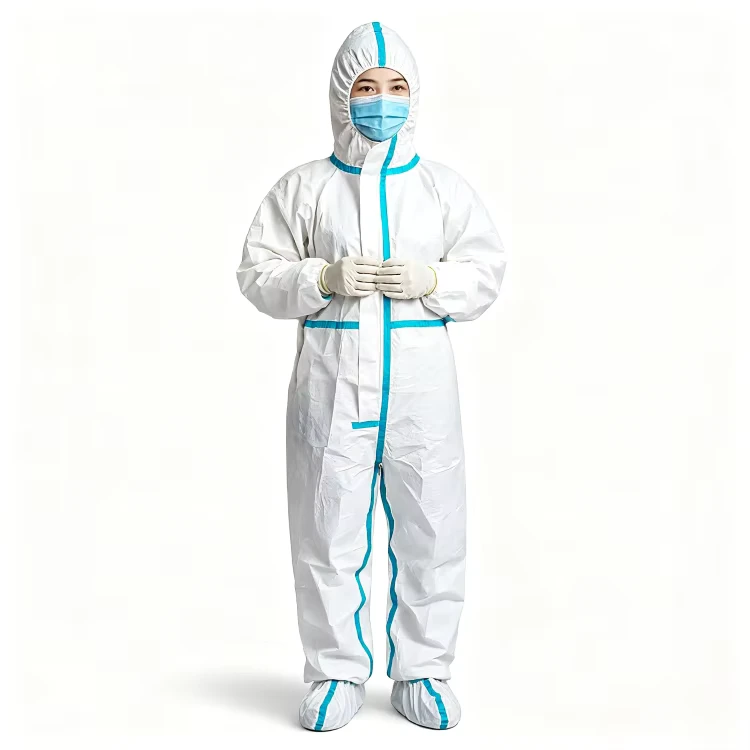 Hazmat-PP-SMS-Coverall-Type-5-6-Disposable-Nonwoven-Lab-Overall-OEM-Custom-Logo-and-Packaging