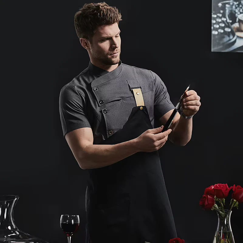Head Chef Jacket Restaurant Hotel Kitchen Catering Uniform