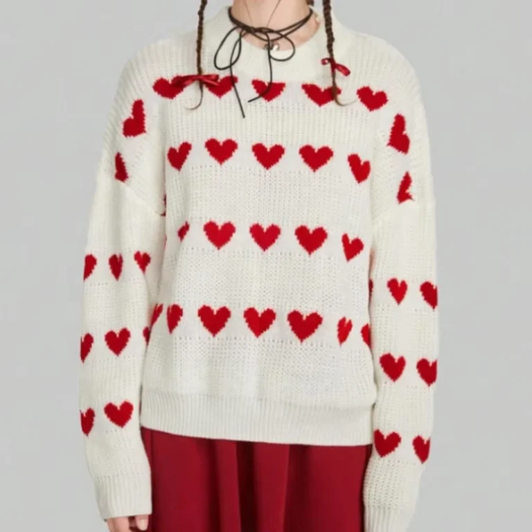 Heart-Sweater-Women-Pullover-Relaxed-Jacquard-Viscose-Knit-Sweater-Girl