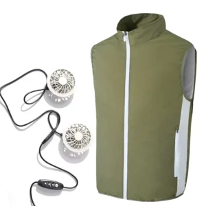 Heat Proof Water Cooling Clothing Work Suit Cool Air Conditioning Clothing for Air Conditioner Compressor Jacket Stand Men Raw