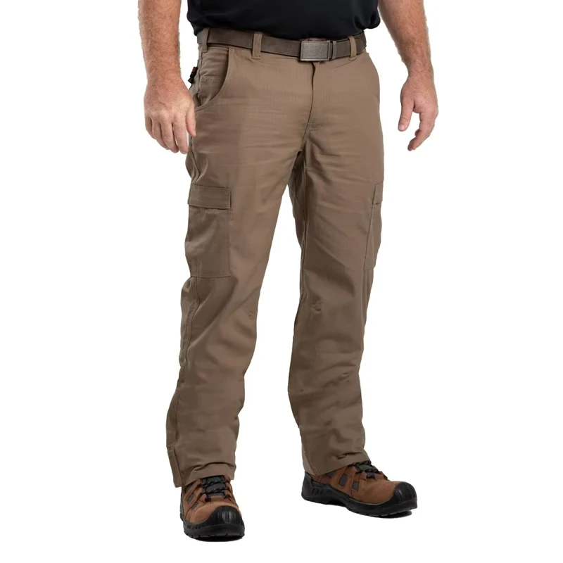 Heavy Duty Anti-Static Flame Retardant Rip Stop Cargo Pants for Men Baggy Style High Temperature Resistant Multi Utility Pockets