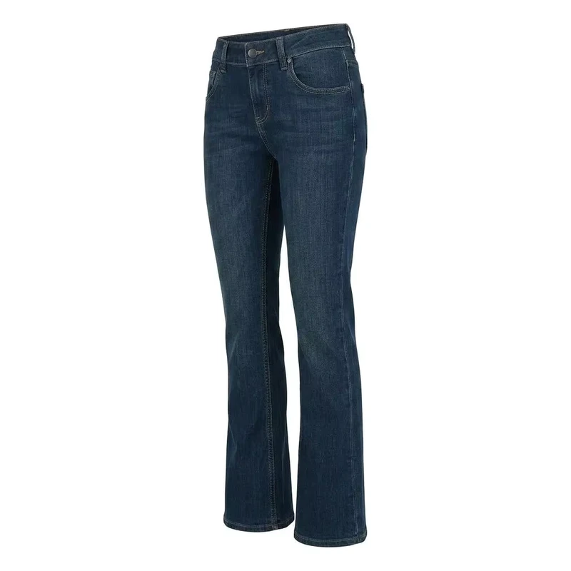 Heavy Duty FR Cotton Jeans Woman Fire Resistant Denim Slim Fit Elastic Wrist 300C-500C Heat Resistance Arc Rated NFPA 2112