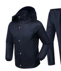 Heavy Duty Oxford Fabric Raincoat for Adults Stormproof Hiking Rain Poncho Thick Reusable Outdoor Rainwear