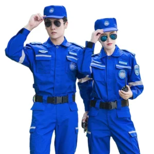 Heavy Duty Security Guard Uniform Set, Durable Navy Jacket