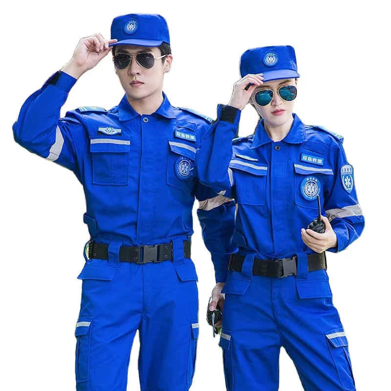 Heavy Duty Security Guard Uniform Set, Durable Navy Jacket