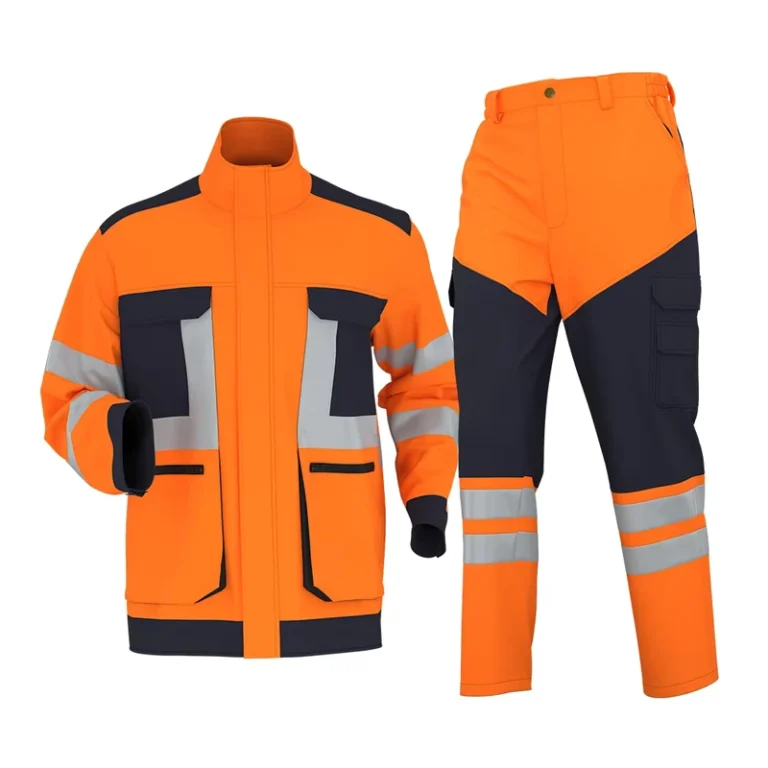 Heavy-Duty-Winter-Work-Uniform-Polyester-Waterproof-Breathable-Polar-Fleece-Lined-Hi-Vis-Safety-Suit-Workwear-Jackets-and-Pants