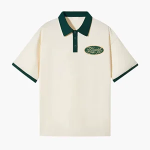 Heavy Weight Soft Cotton Custom DTG Logo Embroidery Polo Collar T Shirt for Men