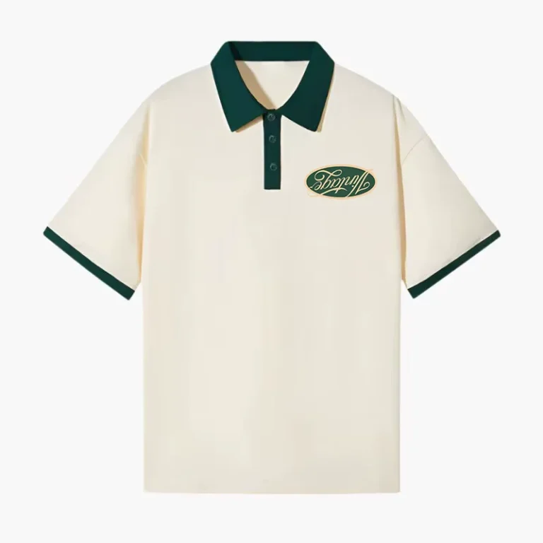 Heavy-Weight-Soft-Cotton-Custom-DTG-Logo-Embroidery-Polo-Collar-T-Shirt-for-Men
